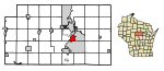 Marathon County Wisconsin Incorporated and Unincorporated areas Rothschild Highlighted